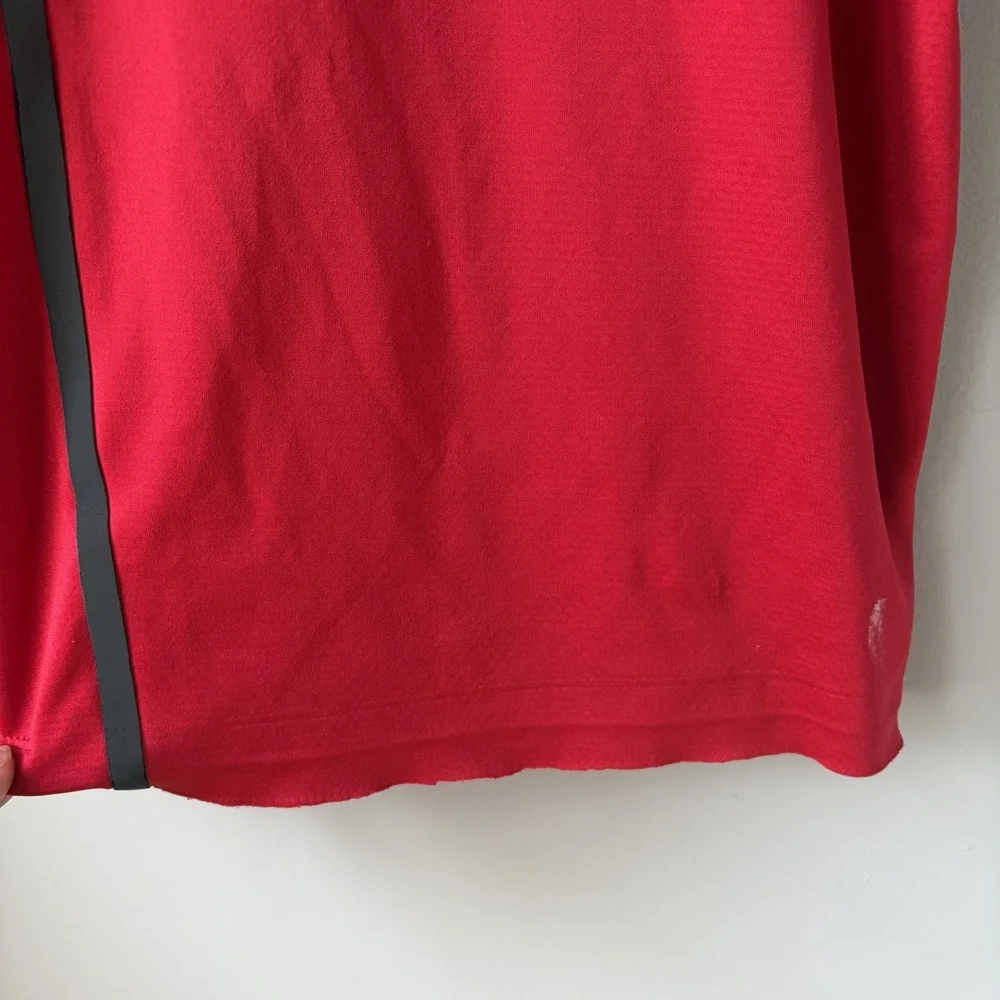 Nike Tiger Woods Collections Short Sleeve Polo Shirt Men's Size XL Red Dri Fit